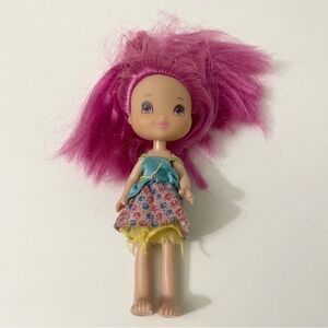 Hasbro Strawberry Shortcake Raspberry Tart 6" Doll Pink Hair Doll